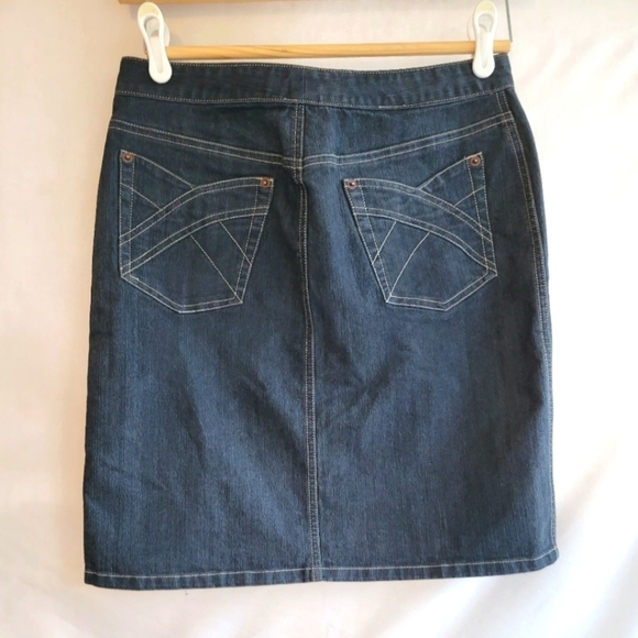 Armani Exchange Denim Pencil Skirt - Picture 2 of 6